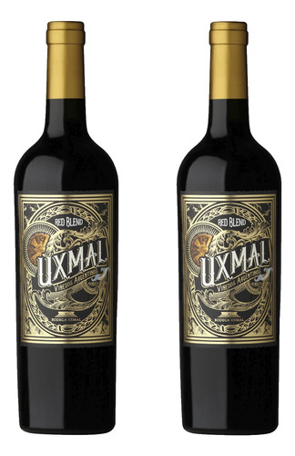 Botella De Vino Tinto Red Blend Bodega Uxmal X750ml Pack X2