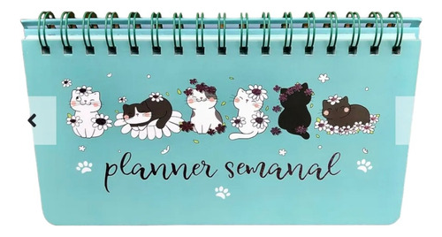 Planner De Mesa, Diseño De Gatitos