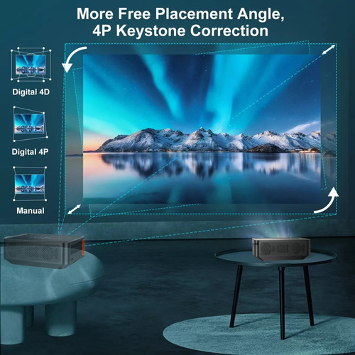 Proyector 8k 1080p 8000 Lm Android 5g Wifi Bluetooth Full Hd