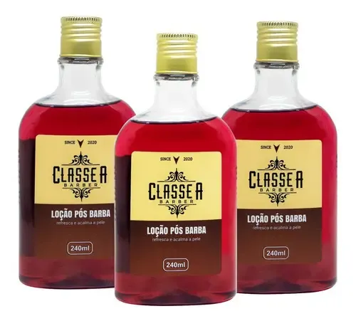 3 Loção Pós Barba Barber 240ml - Classe A Cicatrizante | Parcelamento ...
