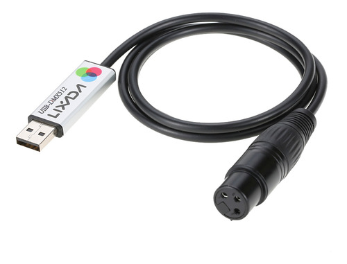 Lixada Usb A Dmx Adaptador De Interfaz Led Dmx512 Ordenador