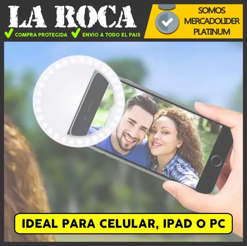 Aro Luz Led Selfie Celular Tablet Linterna Colores Envios