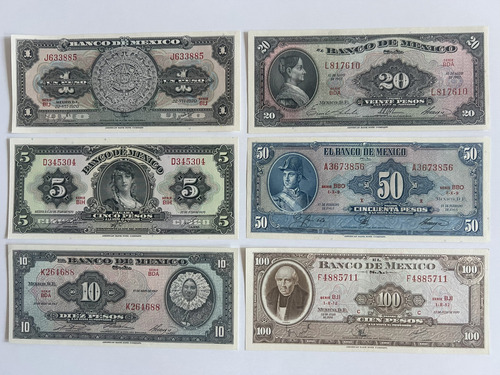 Colección Completa De 9 Billetes Unc. Última Emisión Abnc (Usado)