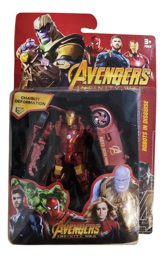 Muñeco Figura Ironman Robot 20 Cm Transformer