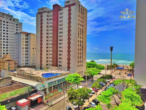 Imagem 1 de 25 de Apartamento Na Praia Vista Para O Mar 4 Dormitórios 1 Suíte Sacada 1 Vaga Pitangueiras Guarujá. - Ap1264