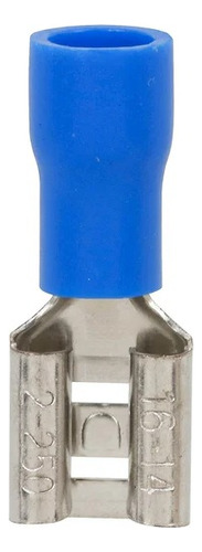 Terminal Femea Pre Isolado 1,5 A 2,5mm Azul Fdd2-250 C/ 500