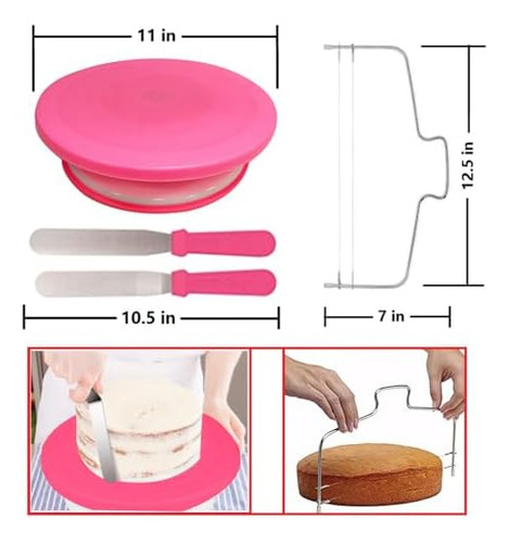 Kit De Decoración De Pasteles De 90 Piezas Y Juego De 130 Bo