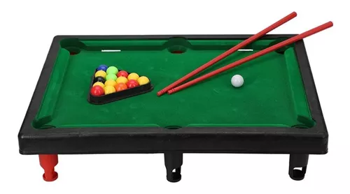 Brinquedo Jogo Bilhar Mesa De Sinuca Mini Snooker Completo P/ Dia das  Crianças