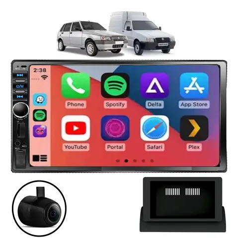 comprar Multimidia Uno 94 Mp5 Automotivo 7 Polegadas Universal Blue