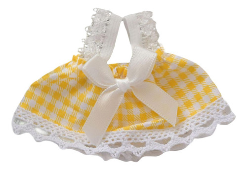 Vestido Sin Mangas De Muñeca De Felpa, Haz Tus Amarillo