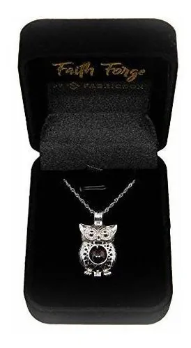 Collar - Faith Forge Sterling Silver Owl Pendant & Necklace