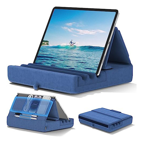 Soporte Tablet Para Cama Regazo O Mesa Compatible Color Azul