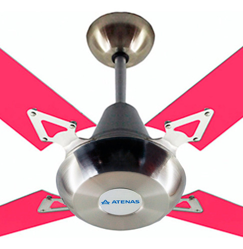 Ventilador De Techo Platil Acrilico Fucsia 230f Atenas
