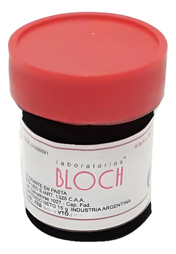 Colorante En Pasta Bloch Negro X1 Unidad - Cotillón Waf