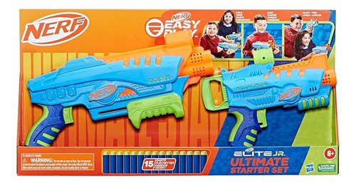 Nerf Elite Jr Ultimate Starter Set, Hasbro, 15 Dardos.