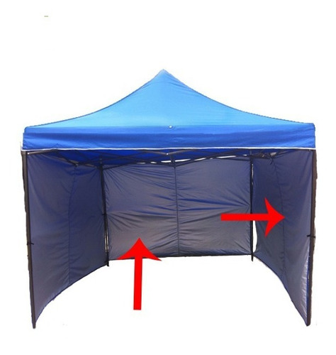 Toldo Reforzado Impermeable 3x3 Cuatro Paredes Una Zipper