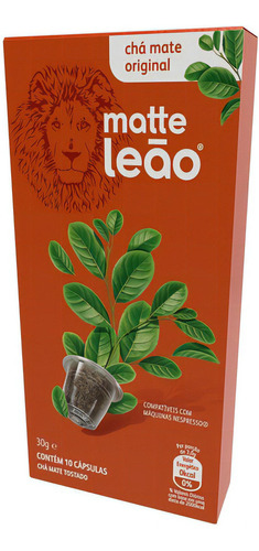 Chá Leão Capsula - Mate Original 10 Un
