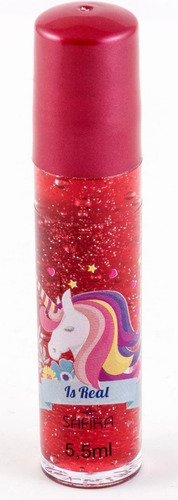 Brilho Labial Roll On Safira Teen Linha Unicornio Cor Vermelho