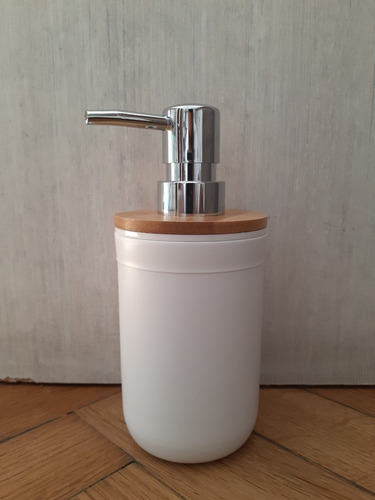 Imagen 3 de 7 de Dispenser, Dosificador De Detergente Jabón Liquido Bambú