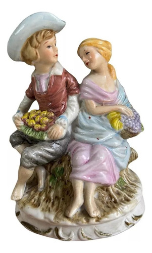 Muñeca Dama Antigua Con Uvas Porcelana Baviera Alemana