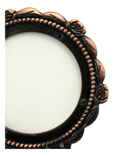 2 Espejo Compacto De Diseño Vintage, Espejo De Cobre Rojo