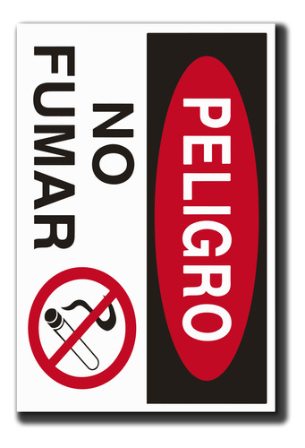 Señaletica Peligro No Fumar 30x20 Cm Trovicel