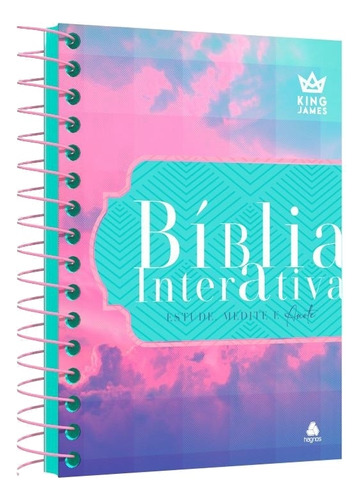 Bíblia Interativa - Estude, Medite e Anote: Modelo Firmamento - King James, de EDITORA HAGNOS. Editora Hagnos, capa dura em português