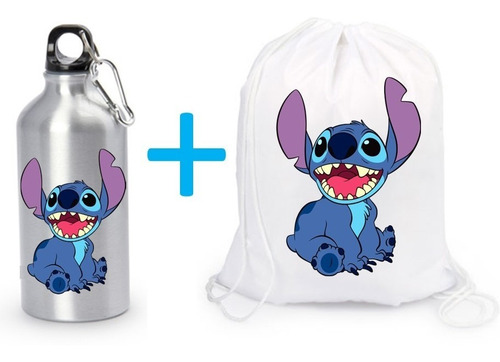 Tula Y Termo Deportiva Stitch