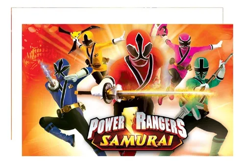 comprar Lote De 6 Planos Casco Power Ranger Samurai + Espada Samurai