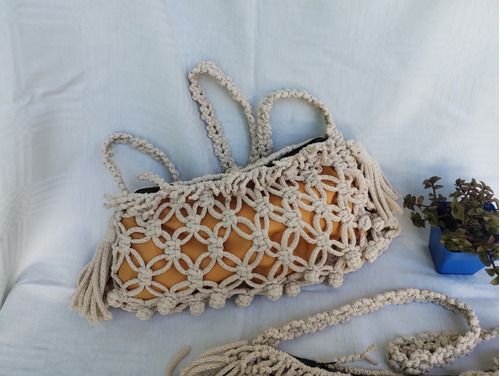 Cartera Tejidas En Tecnica  Macrame 