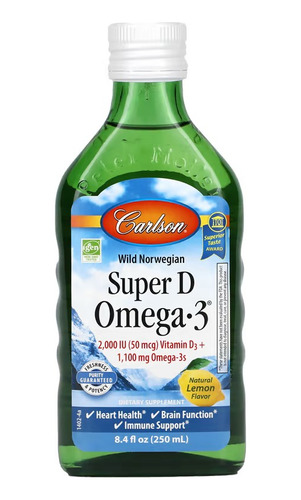 Carlson Labs Super D Omega 3 Aceite De Bacalao 250ml Sfn