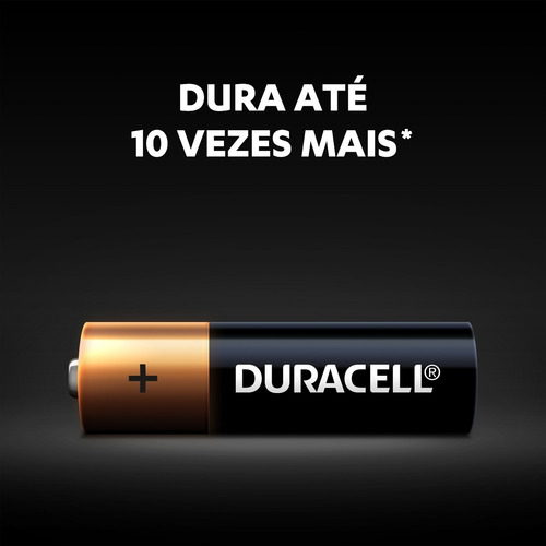Pilha Alcalina Aa Mn1500b8 Duracell Cartela Com 8 Unidades