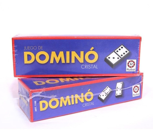 Domino Cristal Juego De Mesa Ruibal 28 Fichas Plasticas