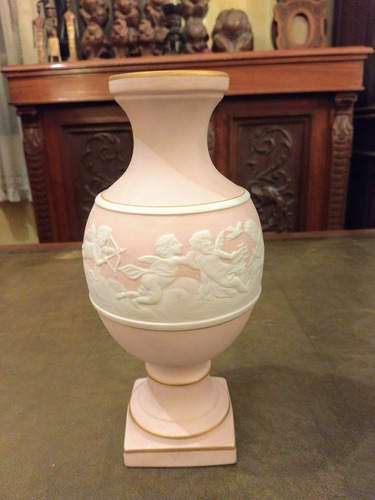 Jarrón Antiguo Porcelana Limoges Tharaud 24 X 12 Cm