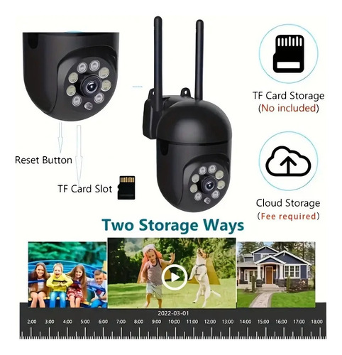 & Câmera Externa 5g Hd 1080p Wifi Ip Ptz Infravermelho 360º