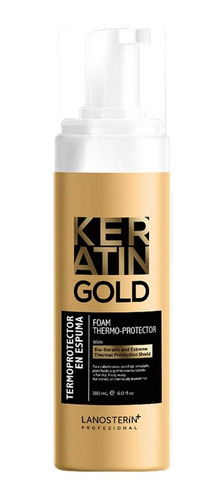 Termoprotector En Espuma Keratin Gold 180 Ml