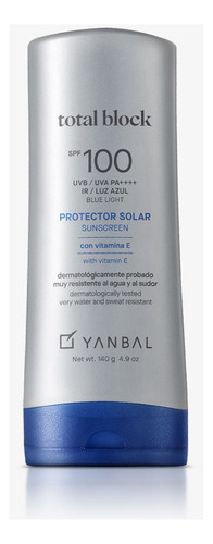 Protector Solar Adulto - Kids Total Block Spf100 X 2 Yanbal