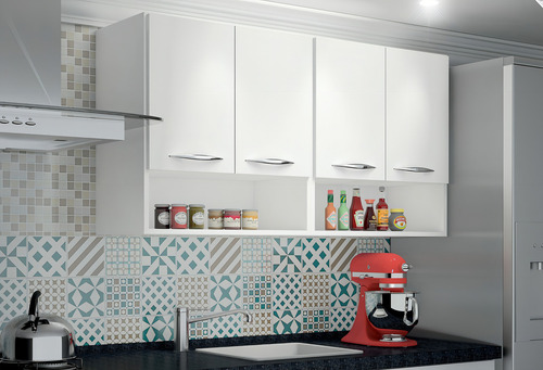 Armário Embutido Modulado Na Parede 4 Portas Branco Lindo