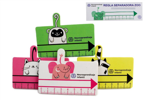 Regla Separadora Zoo  Pack De 2 Unidades