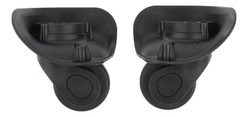 2 Pares De Ruedas De Maleta De Equipaje Duradero Negro