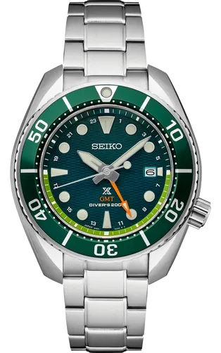 Reloj Seiko Sfk003 Prospex Solar Gmt Dive, 200 M, Resistente