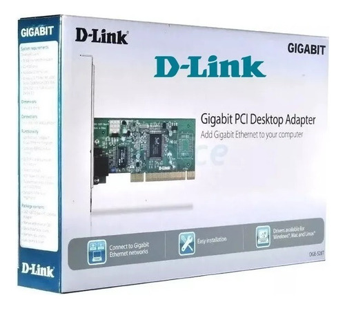 Tarjeta De Red D-link Dge-528t Pci Lp Gigabit 10/100/1000