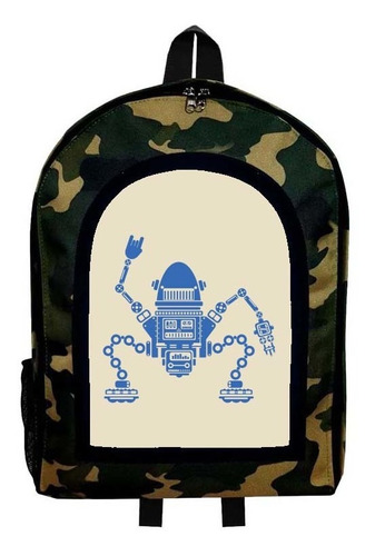 Mochila Camuflada Robot Modelo B231