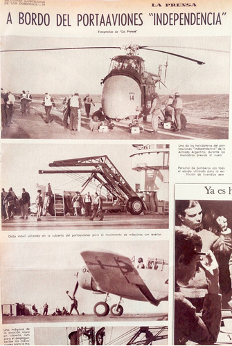 A Bordo Del Portaaviones Independencia En 1967  La Prensa