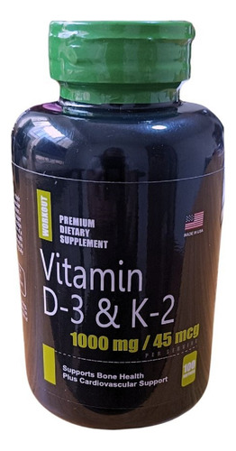 Vitamin D-3 U K-2 100 Cap.usa - Unidad a $69900