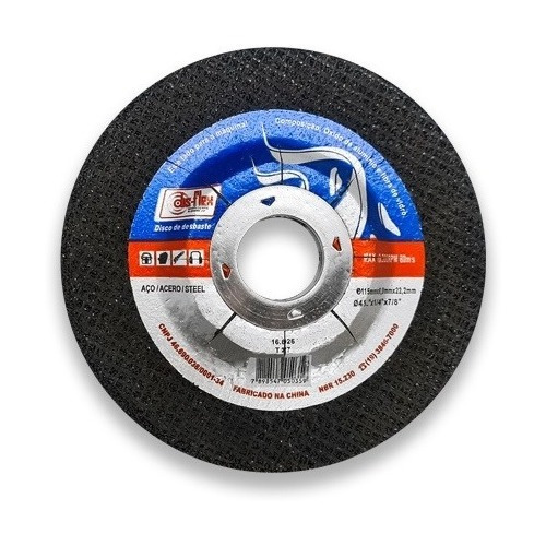 10 Un - Disco Desbaste 4½ - Disflex - 115 X 6 X 22,2