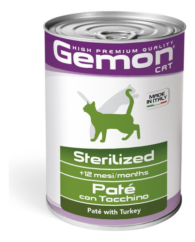 Lata Gemon Gato Sterilized (turkey) 400gr