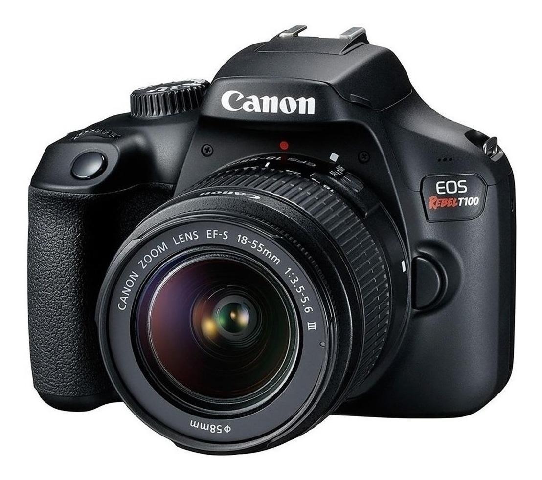 Canon EOS Rebel Kit T100 + lente 18-55mm III
