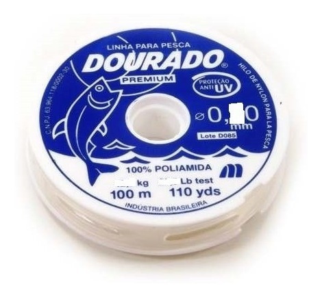 Linha Pesca Dourado Premium Nylon  0,60mm 17kg 100mt Branca