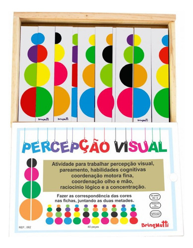 Jogo De Percepção Visual Raciocínio Brinquedo Educativo